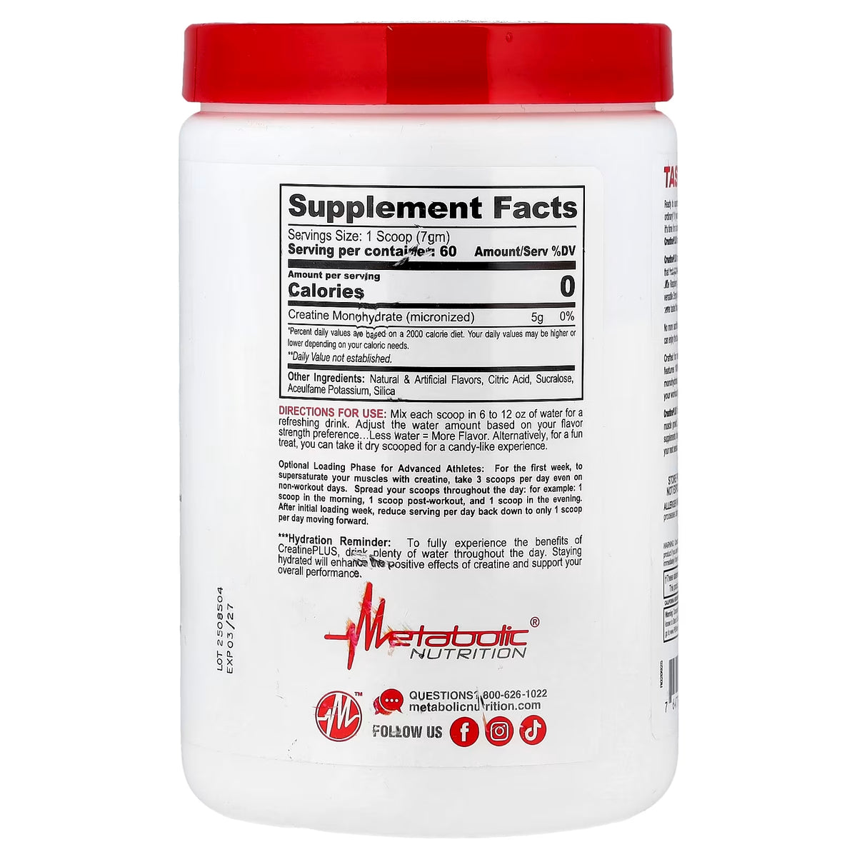 Micronized Creatine Plus Metabolic