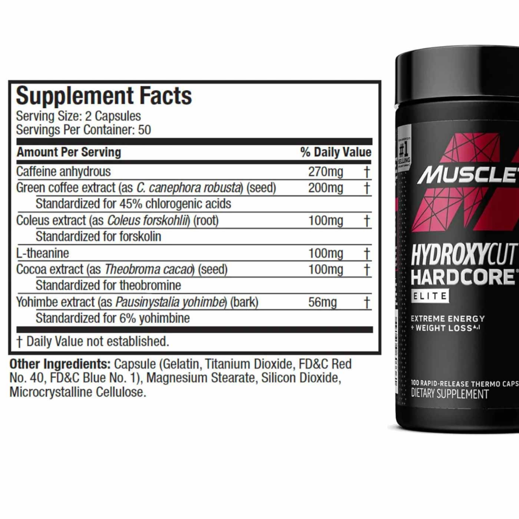HydroxyCut Hardcore Elite MuscleTech
