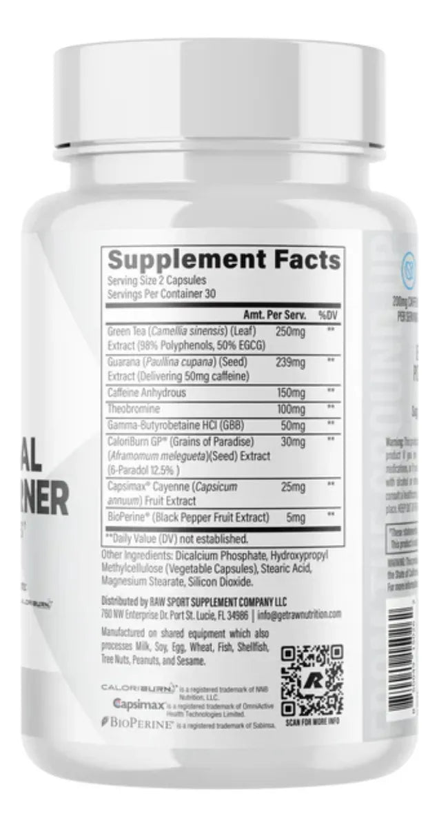 Essential Fat Burner Raw Nutrition