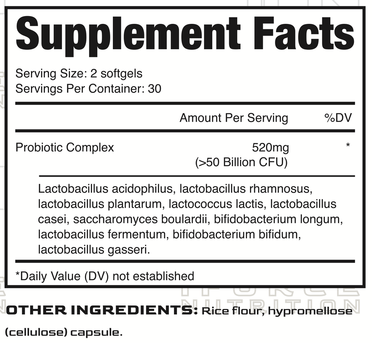 Probioticos iForce Nutrition