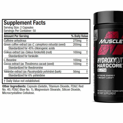 HydroxyCut Hardcore Elite MuscleTech