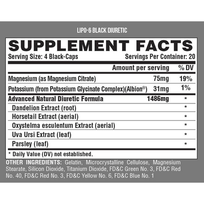 Lipo 6 Black Diuretic Nutrex