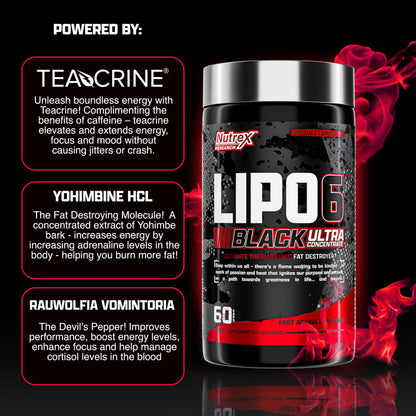 LIPO 6 BLACK ULTRA CONCENTRATE NUTREX x60 CAPS