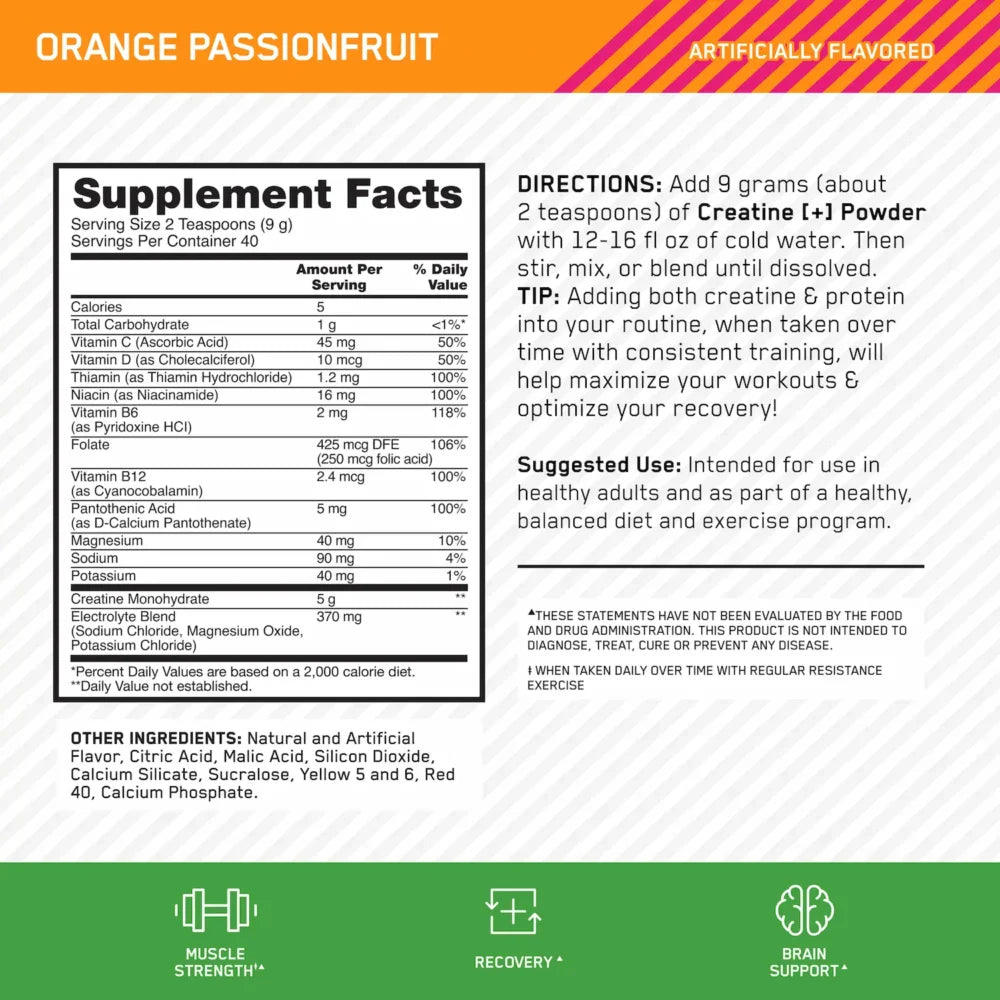 Creatine+ Optimum Nutrition