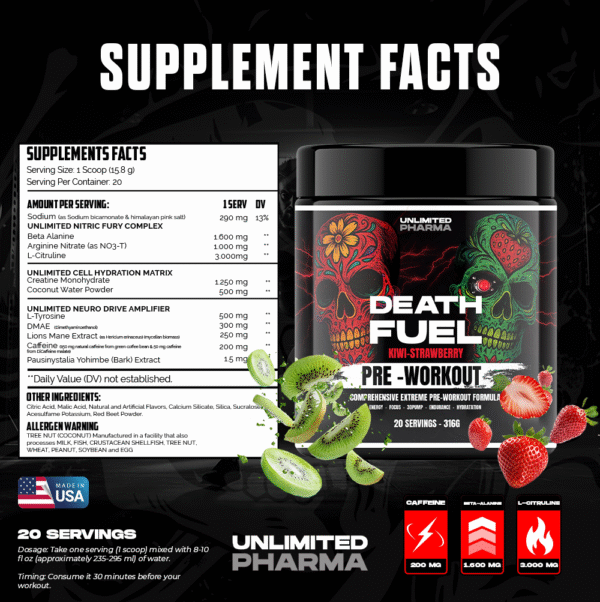 Death Fuel Pre-Workout Unlimited Pharma