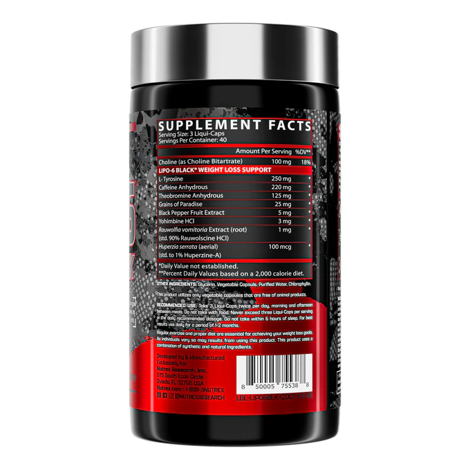 LIPO 6 BLACK NUTREX x120 CAPS