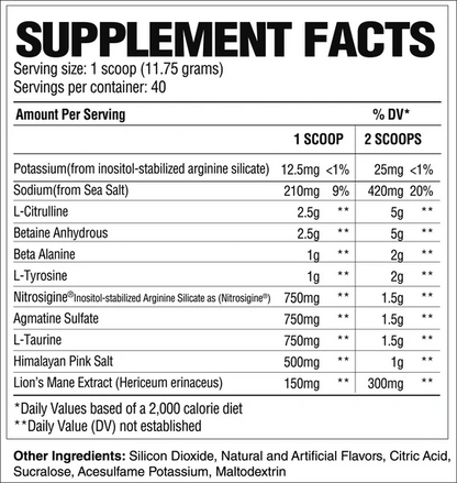 RAW Pump Non Stim Pre-Workout