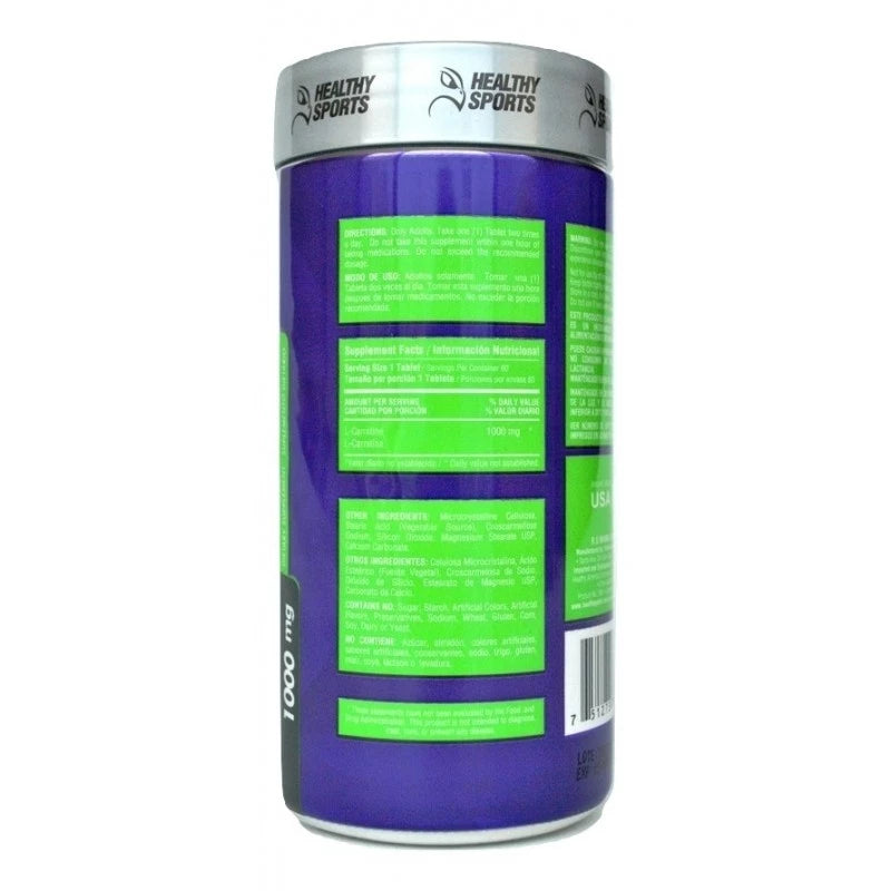 L-carnitina 1000MG Healthy Sports