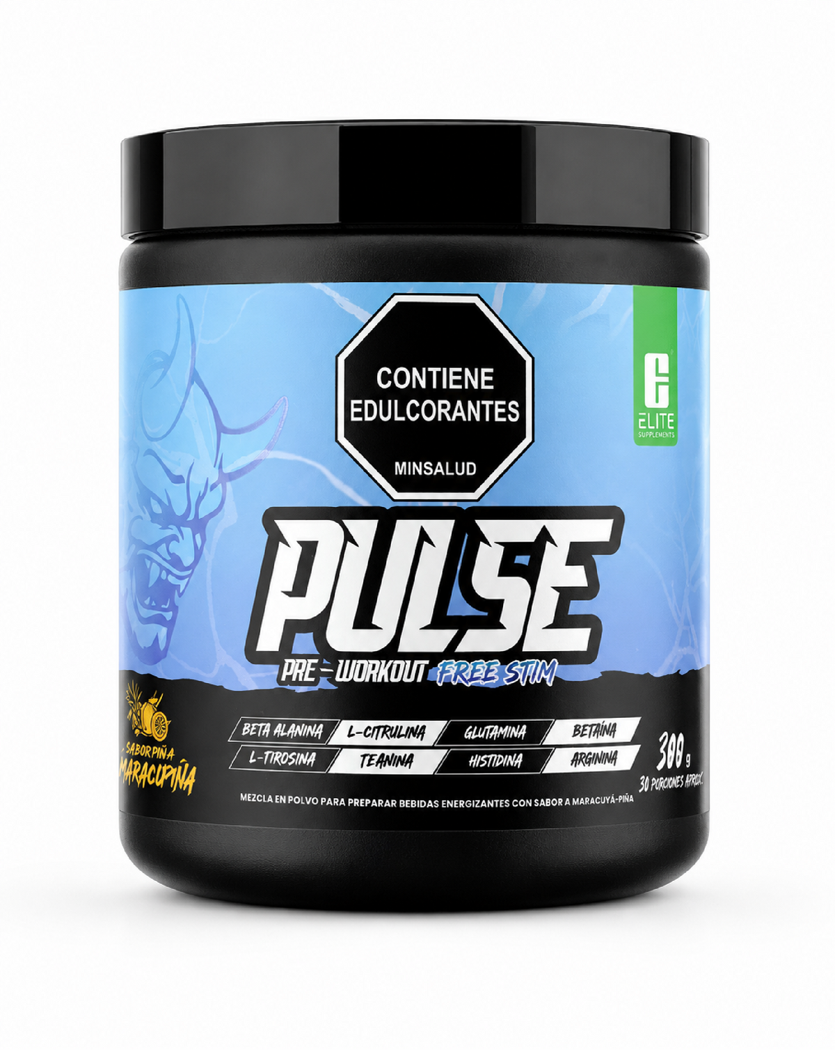 Pulse Pre-Workout sin Estimulantes Elite Supplements