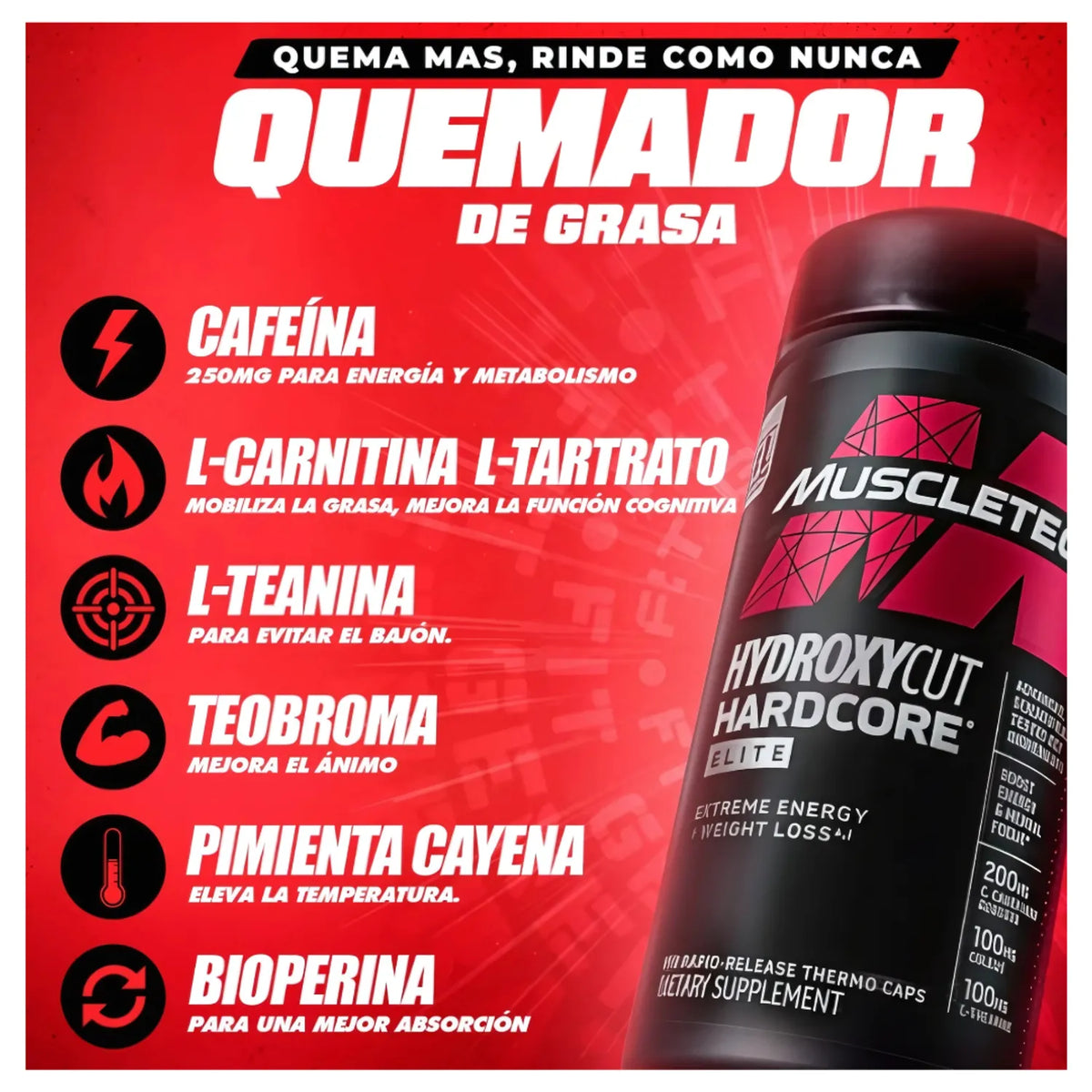 HydroxyCut Hardcore Elite MuscleTech